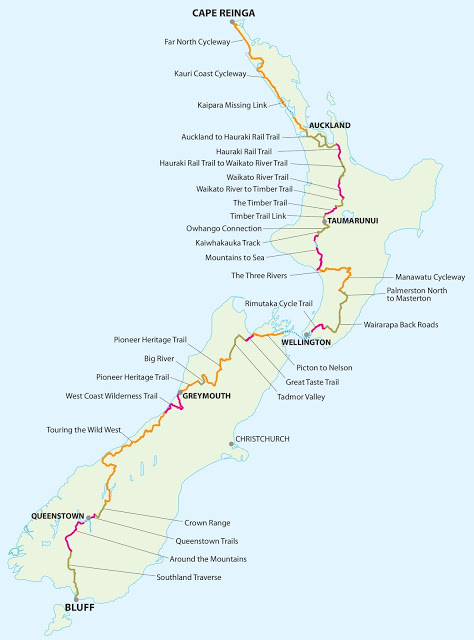 Tour Aotearoa route