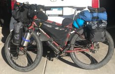 2017 Surly Troll with loaded touring bags