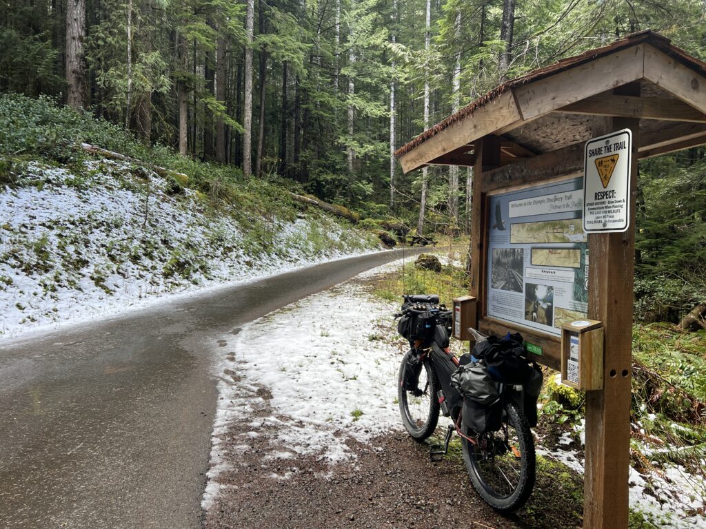 Spruce RR trail snow