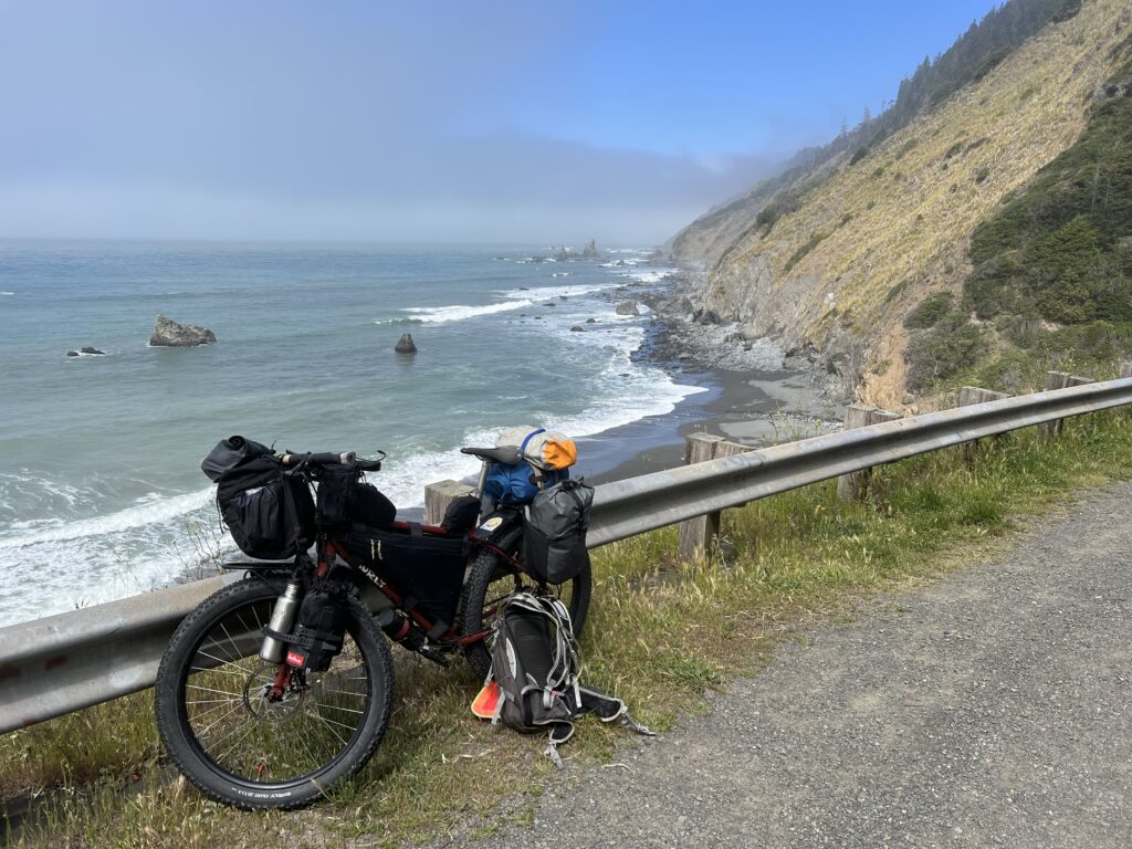 Hwy 1 north after Legget CA climbs