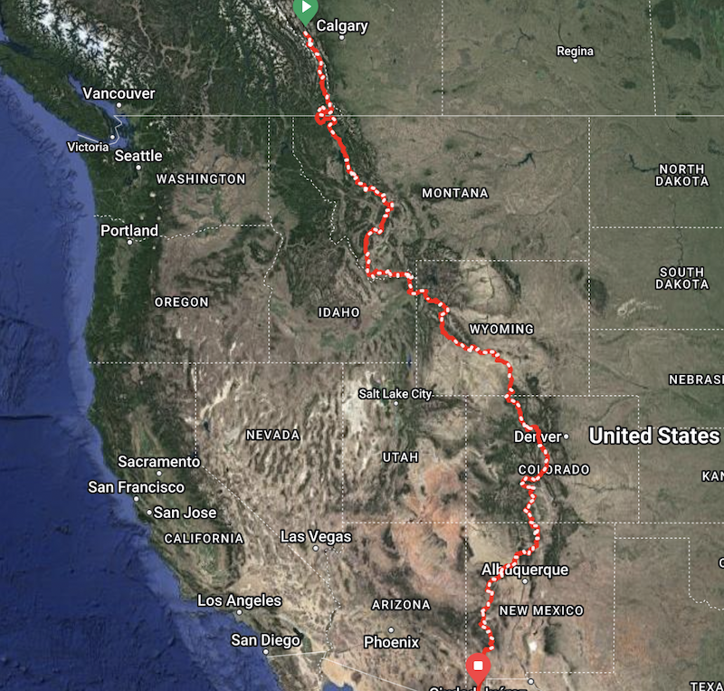 Great Divide Mountain Bike Route NoBo Jon s Random Adventures